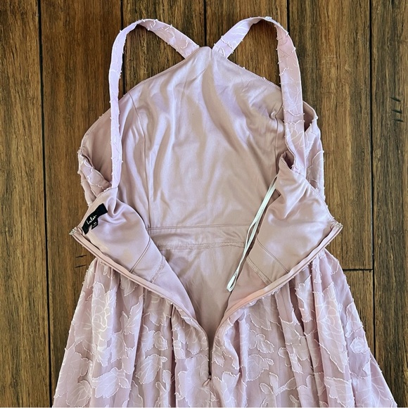 Lulu's Love and Beyond Mauve Pink Burnout Floral Maxi Dress XL Wedding Guest - Picture 13 of 14